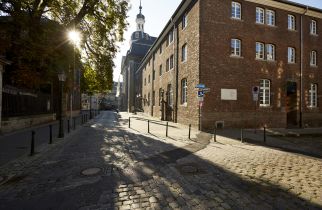 Fassade des Backsteinhauses